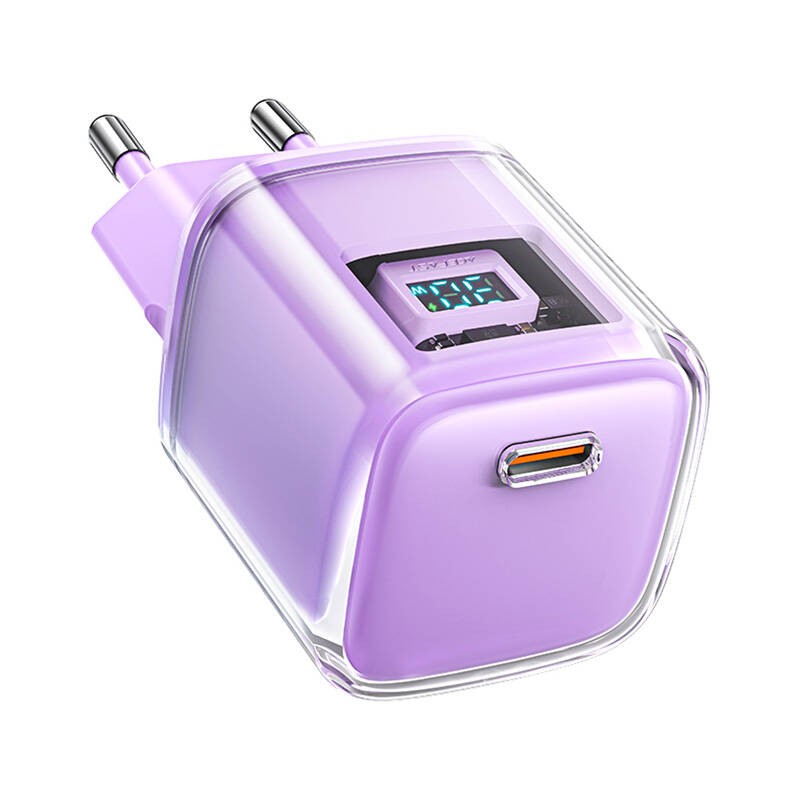 Wall charger Acefast A53 Sparkling series PD 30W GaN (purple)