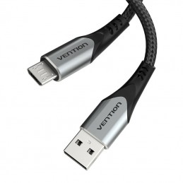 USB 2.0 A to Micro-B 3A cable 3m Vention COAHI gray