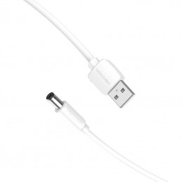 USB to DC 5.5mm Power Cable 0.5m Vention CEYWD (white)