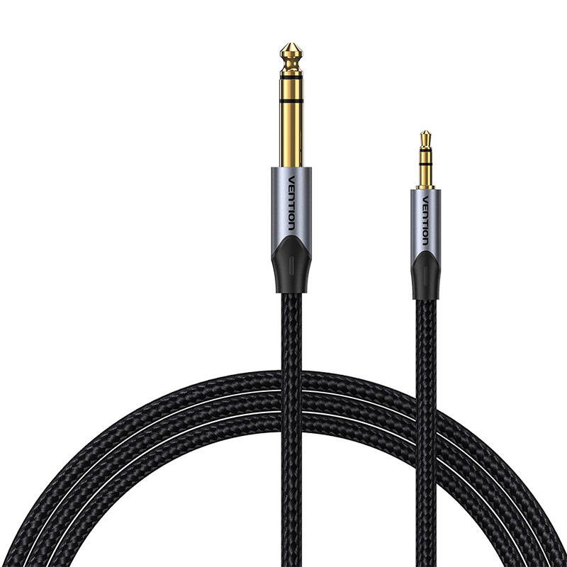 Vention BAUHD TRS 3.5mm Male to Male 6.35mm Audio Cable 0.5m Gray