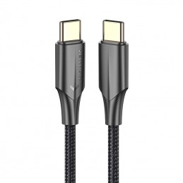 USB-C 2.0 to USB-C 3A Cable Vention TAUBH 2m Black LED