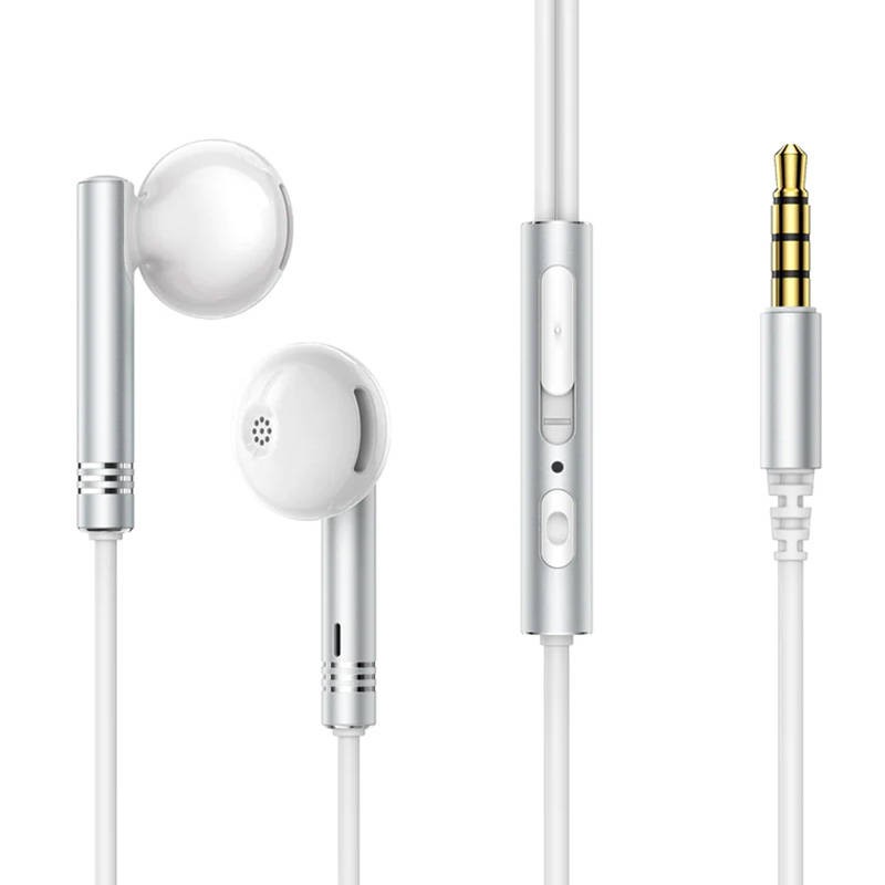 Wired Earphones Joyroom JR-EW06, Half in Ear (White)