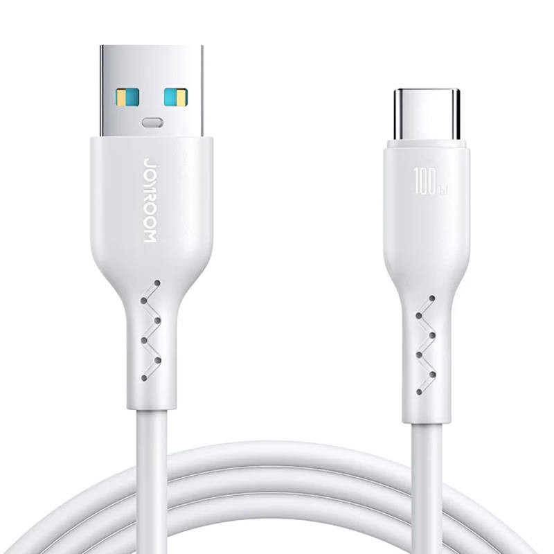 Cable Flash Charge USB to USB-C Joyroom SA26-AC36/ 100W / 1m (white)