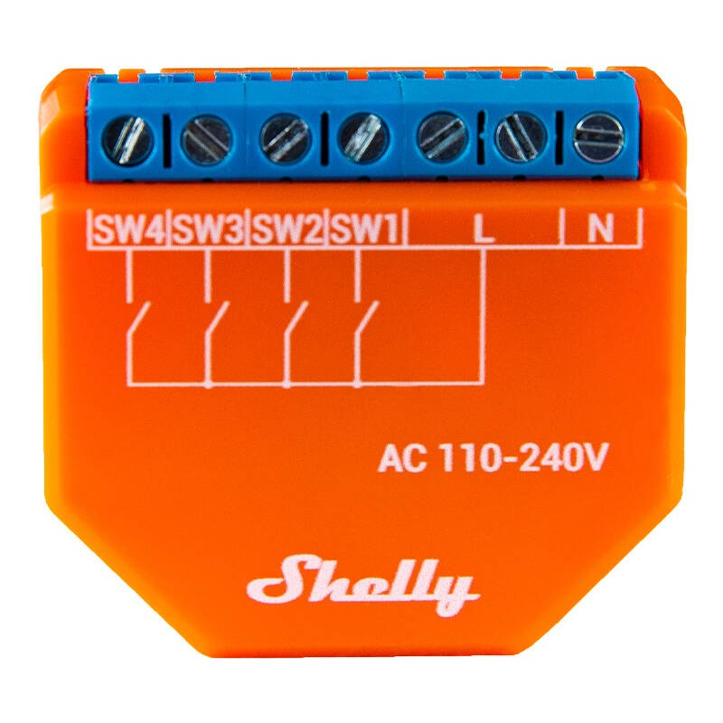 Wi-Fi Controller Shelly PLUS I4, 4 inputs