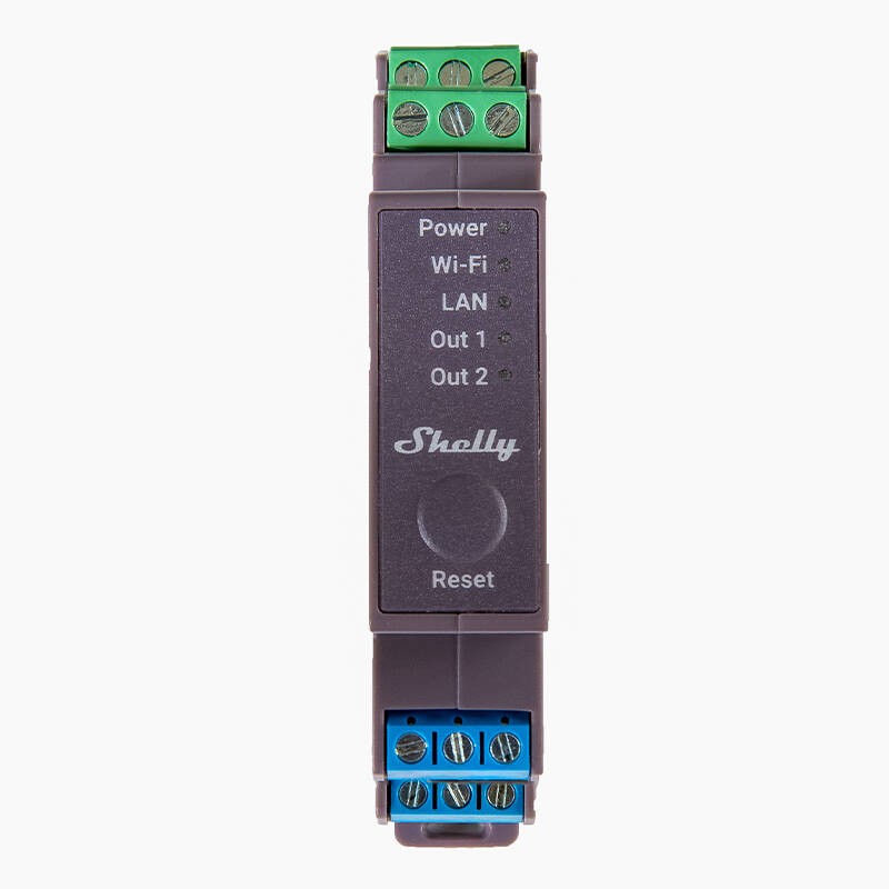 Dual-channel smart relay Shelly Pro 2