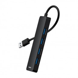 4in1 Hub Baseus  UltraJoy Lite USB-A to USB 3.0 15 cm(black)