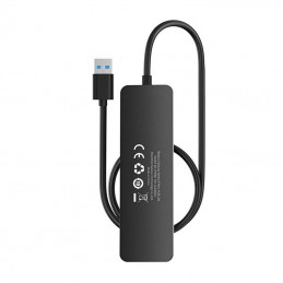 4in1 Hub Baseus  UltraJoy Lite USB-A to USB 3.0 50cm (black)