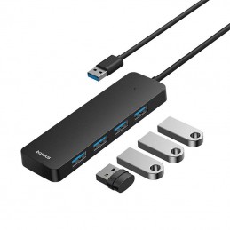 4in1 Hub Baseus  UltraJoy Lite USB-A to USB 3.0 50cm (black)