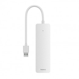 4in1 Hub Baseus  UltraJoy Lite USB-A to USB 3.0 15cm (white)