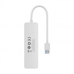 4in1 Hub Baseus  UltraJoy Lite USB-A to USB 3.0 15cm (white)