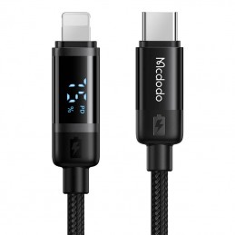 Mcdodo CA-5210 USB-C to Lightning cable, 36W, 1.2m (black)