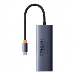 Hub 5in1 Baseus UltraJoy 5-Port (4xUSB 3.0,  PD) grey