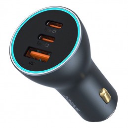 Car charger Baseus Golden Contactor Pro, 2x USB-C, 1x USB, 65W