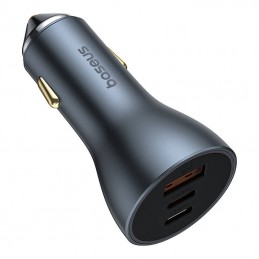 Car charger Baseus Golden Contactor Pro, 2x USB-C, 1x USB, 65W