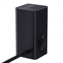 Wall charger / powerstrip Baseus PowerCombo 100W (black)