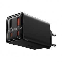 Baseus GAN6 Pro Fast Charger, 2xUSB-C + 2xUSB, 65W (black)