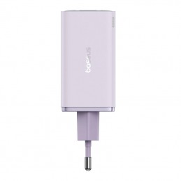 Baseus GAN6 Pro Fast Charger, 2xUSB-C + 2xUSB, 65W (purple)