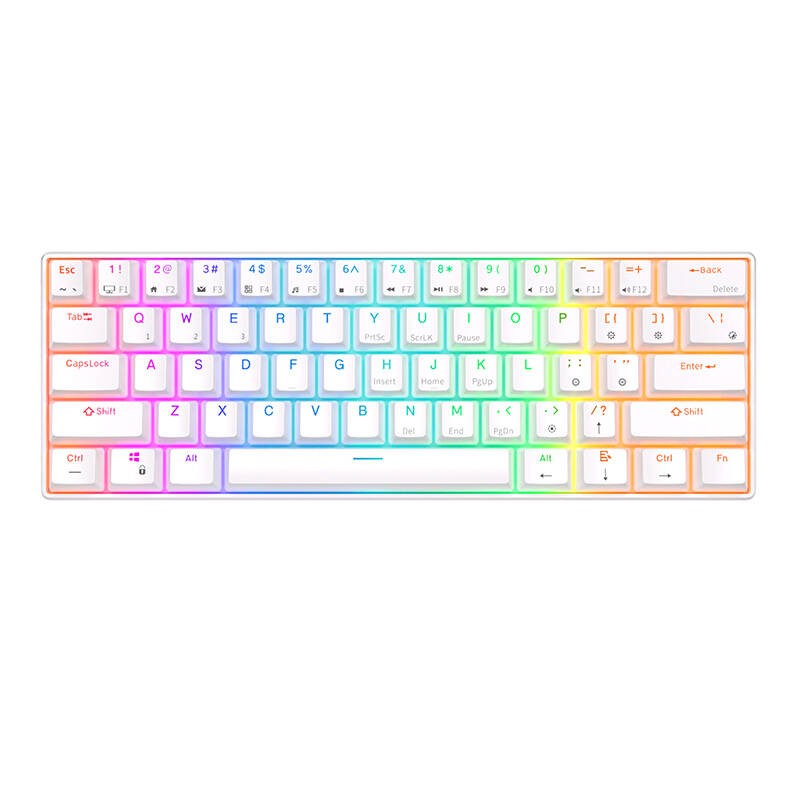 Mechanical keyboard Royal Kludge RK61 RGB, red switch (white)