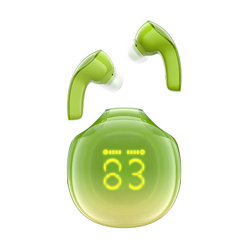 Earphones TWS Acefast T9, Bluetooth 5.3, IPX4 (avocado green)