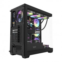 Darkflash DS900 computer case (black) + 7 ARGB fans