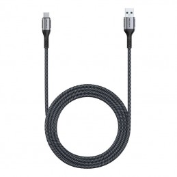 USB-A to USB-C cable Lention 6A, 1m (black)