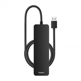 4in1 Hub Baseus  UltraJoy Lite USB-A to USB 3.0 1m (black)