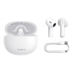 Earphones TWS Baseus Bowie E12 (white)