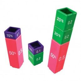 Fraction Tower Equivalency Cubes Learning Resources LER 2509