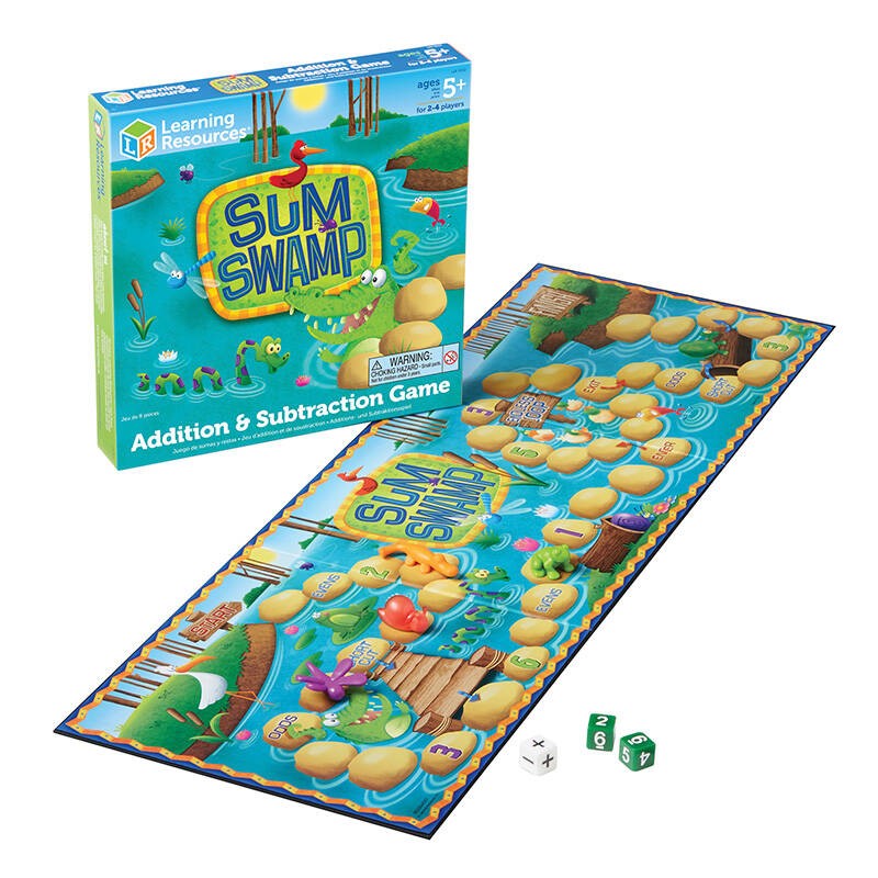 Sum Swamp Addition & Subtraction Game Learning Resources LER 5052