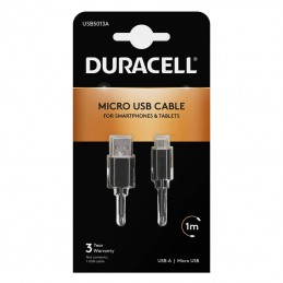 Kabel USB na Micro USB Duracell 1 m (černý)