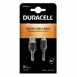 Kabel USB na Micro USB Duracell 2 m (černý)