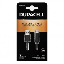 Kabel USB-C 3.0 Duracell 1 m (černý)