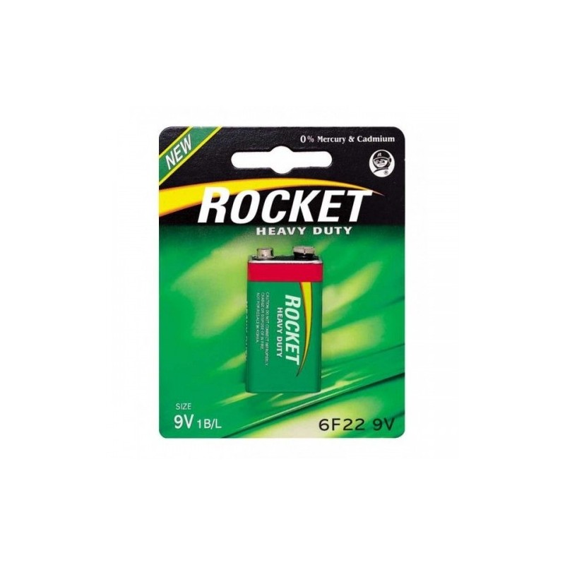 Rocket 6F22-1BB (9V) Blister Pack 1pcs