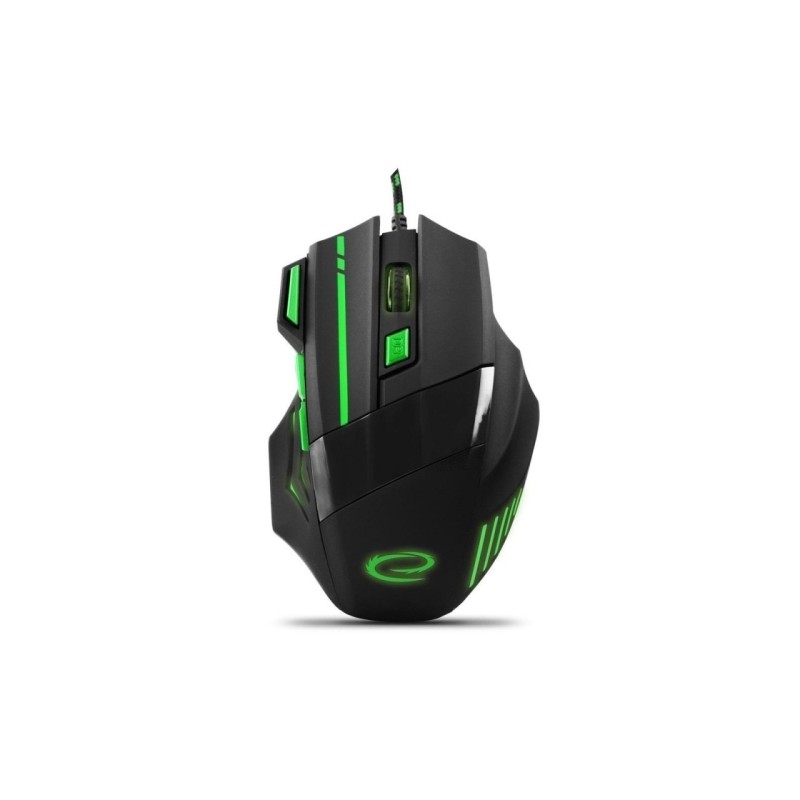 ESPERANZA EGM201G WIRED MOUSE FOR GAMERS 7D OPT. USB MX201 WOLF GREEN