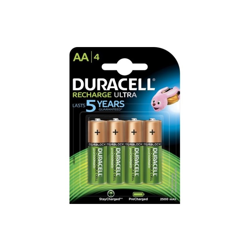 Duracell Precharged HR6 2500MAH ALWAYS READY Blister Pack 4pcs.