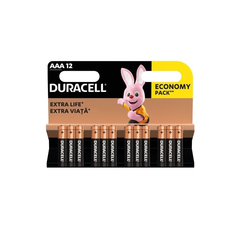 Duracell MN 2400 Basic AAA (LR03) blister pack 12pcs