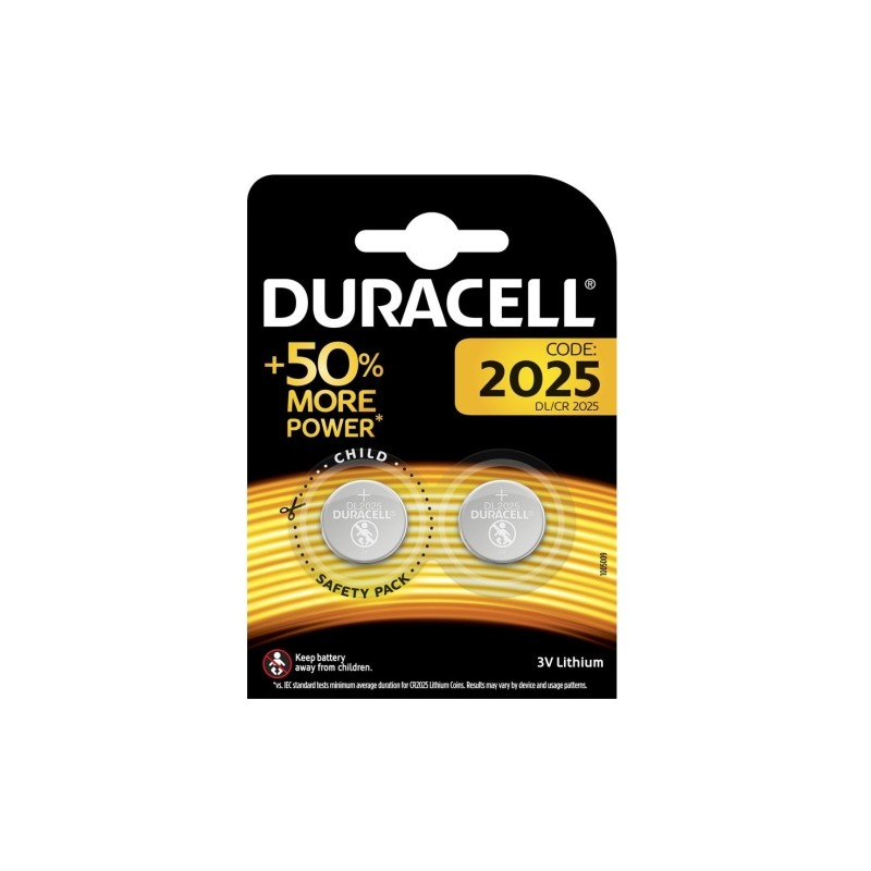 DURACELL DL2025 BLISTER PACK 2PCS.