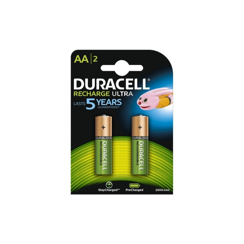 Duracell Precharged HR6 2500MAH ALWAYS READY Blister Pack 2pcs.