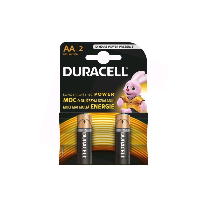 Duracell MN 1500 Basic AA (LR6) Blister Pack 2pcs