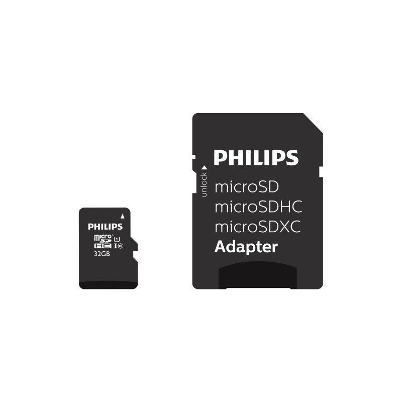 Philips MicroSDHC 32GB class 10/UHS 1 + Adapter