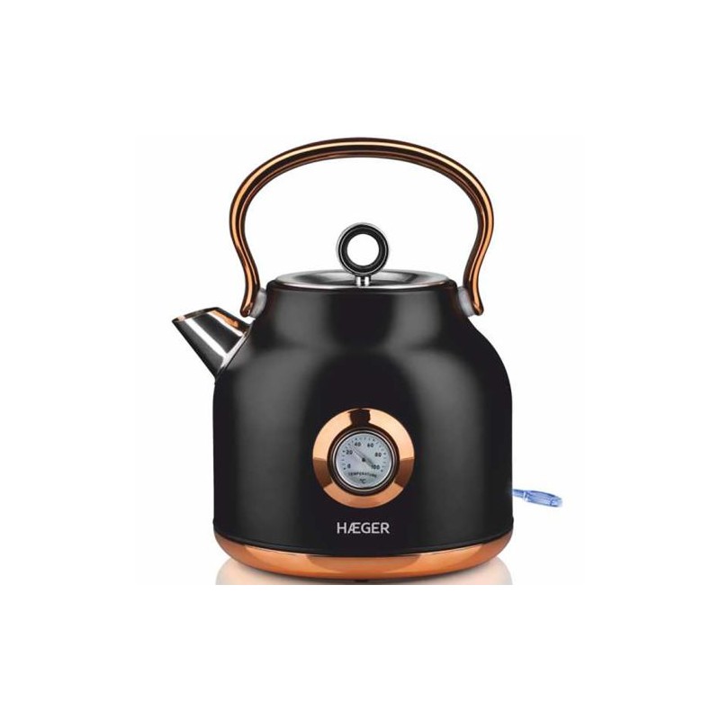 Haeger EK-22B.024A  Art Deco Electric kettle with thermometer1.7L 2200W