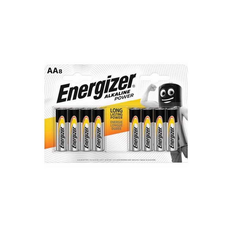 Energizer LR06-8BB Alkaline Power AA (LR6) BLISTER PACK 8PCS.