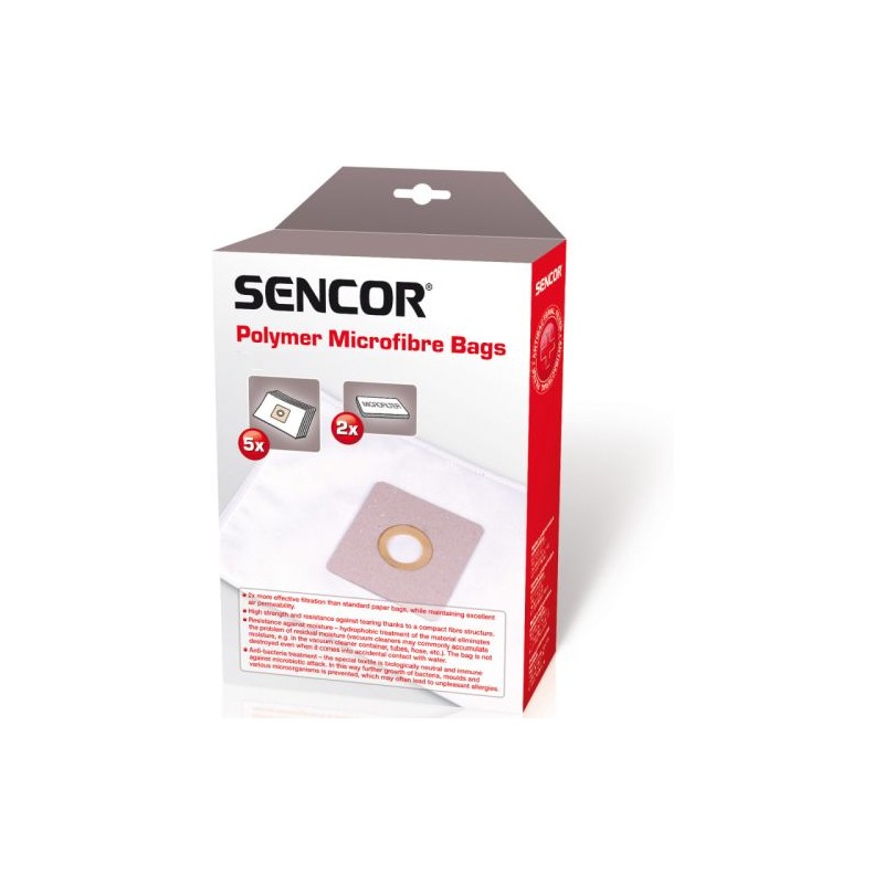 Sencor SVC 68x/69xx Microfibre bags 5pcs + 2 micro-filters