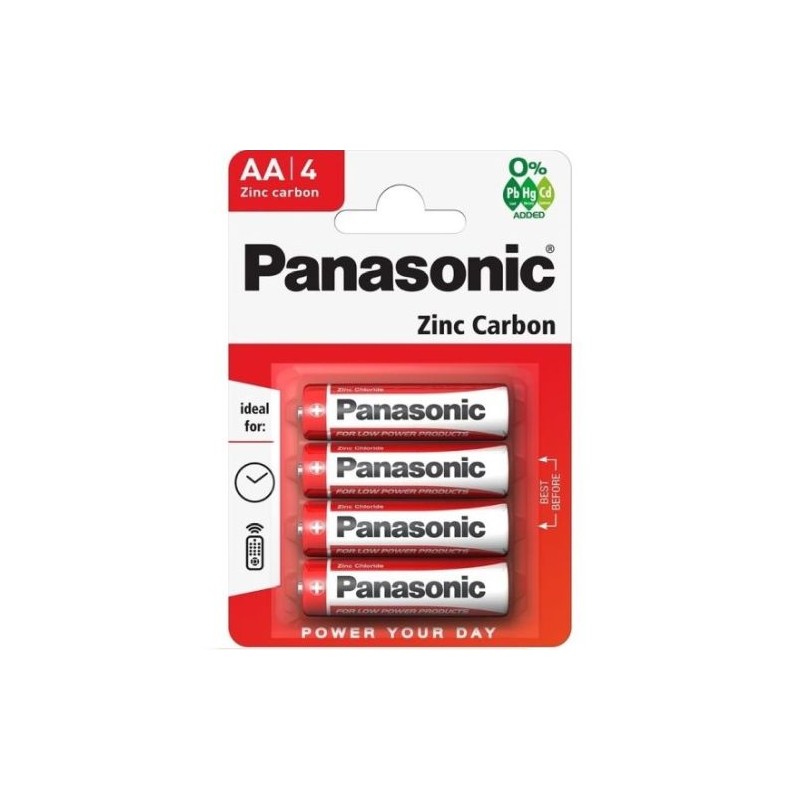 Panasonic R6-4BB (AA) Blister Pack 4pcs