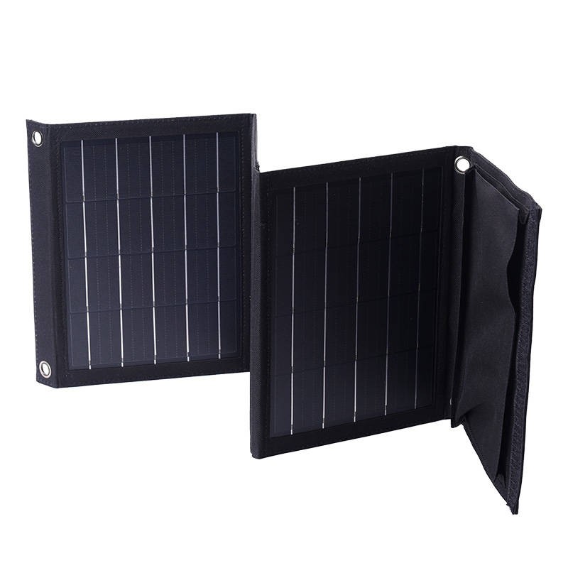 Foldable solar charger Choetech SC005 22W 2xUSB (black)