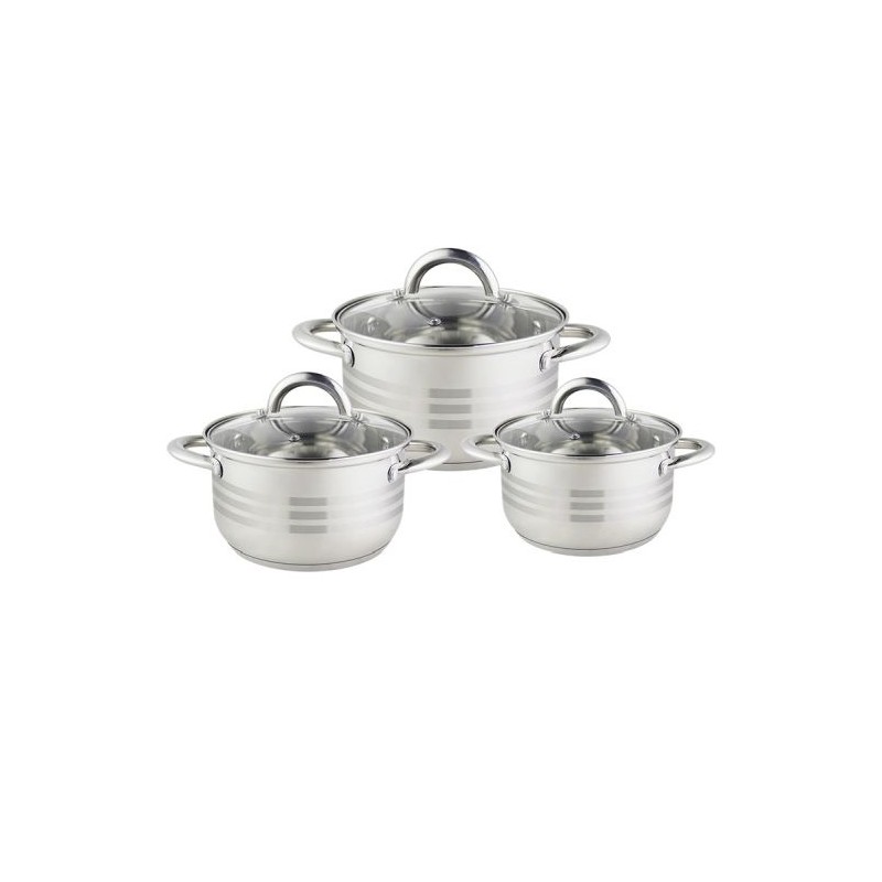 Floria ZLN4083 Set of pots with lids 3pcs