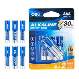 Baterie alkaliczne Deli AAA LR03 4+2 szt