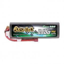 Gens ace 5500mAh 2S 7.6V 60C HardCase RC 20 Lipo z T-plug