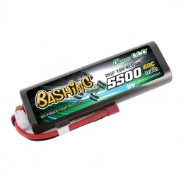 Gens ace 5500mAh 2S 7.6V 60C HardCase RC 20 Lipo z T-plug