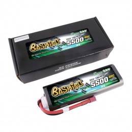 Gens ace 5500mAh 2S 7.6V 60C HardCase RC 20 Lipo z T-plug